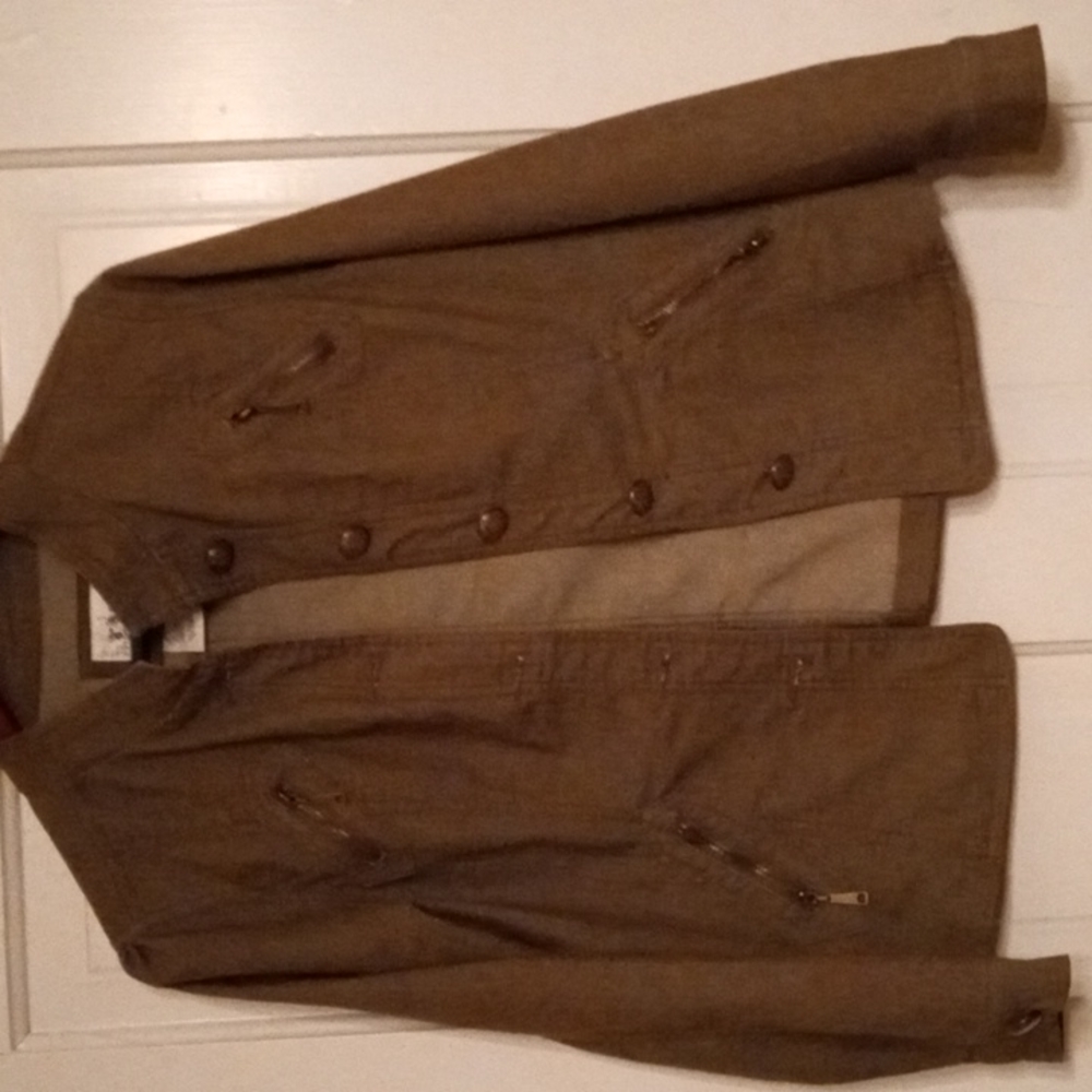 Lall love a little brand Army green beautiful stretch light jacket size large